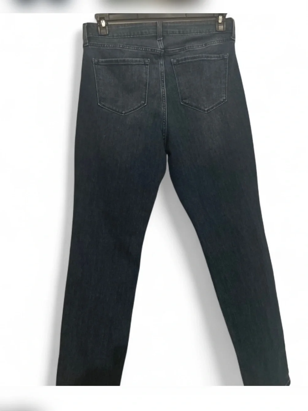Old Navy Women's High-Rise Straight Jeans Blue Dark Wash Denim 5-Pocket Size 10